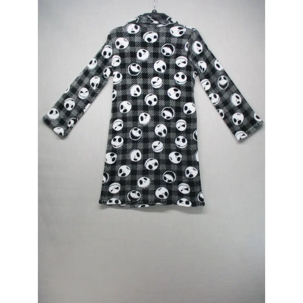 Disney Black Patterned Trendy Cozy Patterned Robe Size‎ Large 12/14